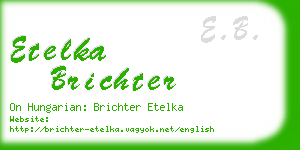 etelka brichter business card